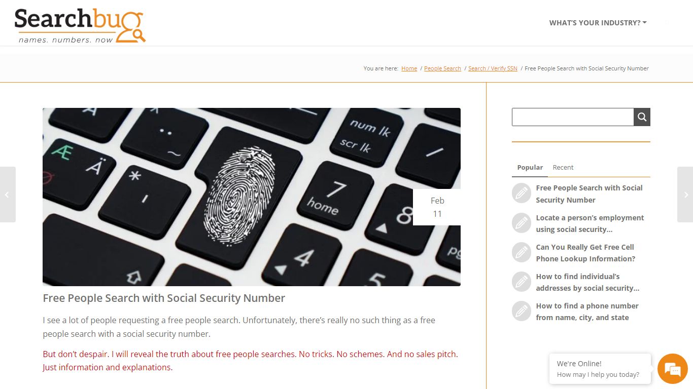 Free People Search with Social Security Number